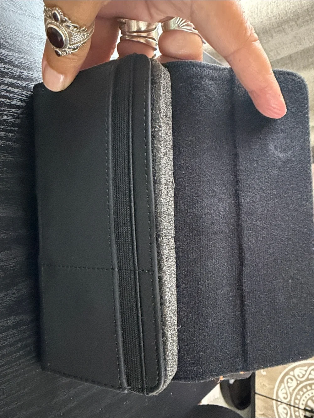 Black Leather Belt Holster Case for Cell Phones